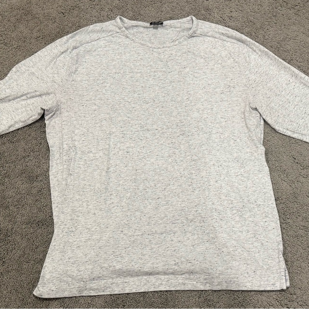Vince Light Gray Long Sleeve Tee